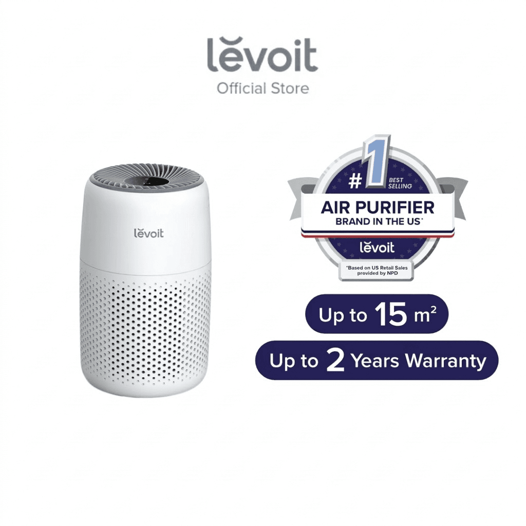 Levoit Core Mini Air Purifier Effective Area 15 m² H11 True HEPA Filter PM with Aromatherapy