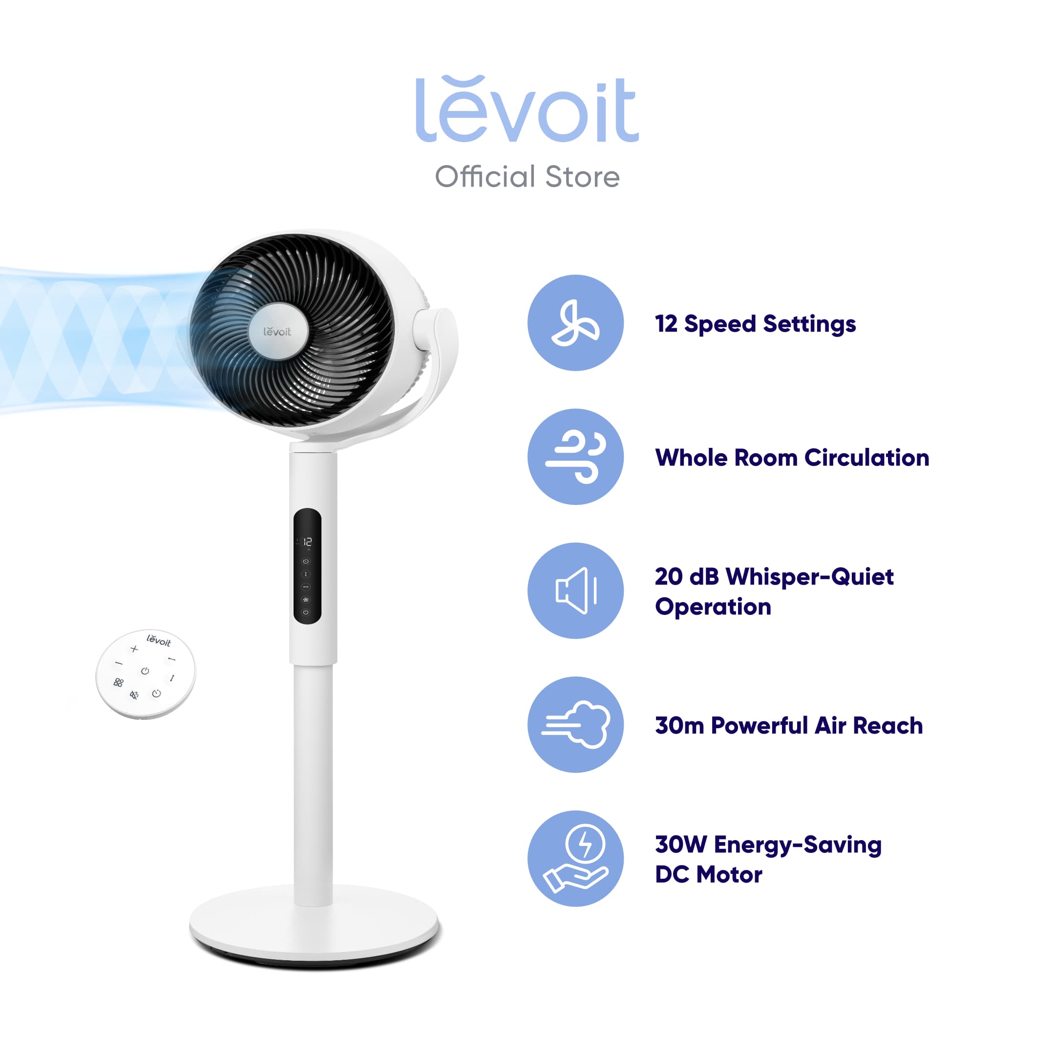 Levoit Pedestal Air Circulator Fan