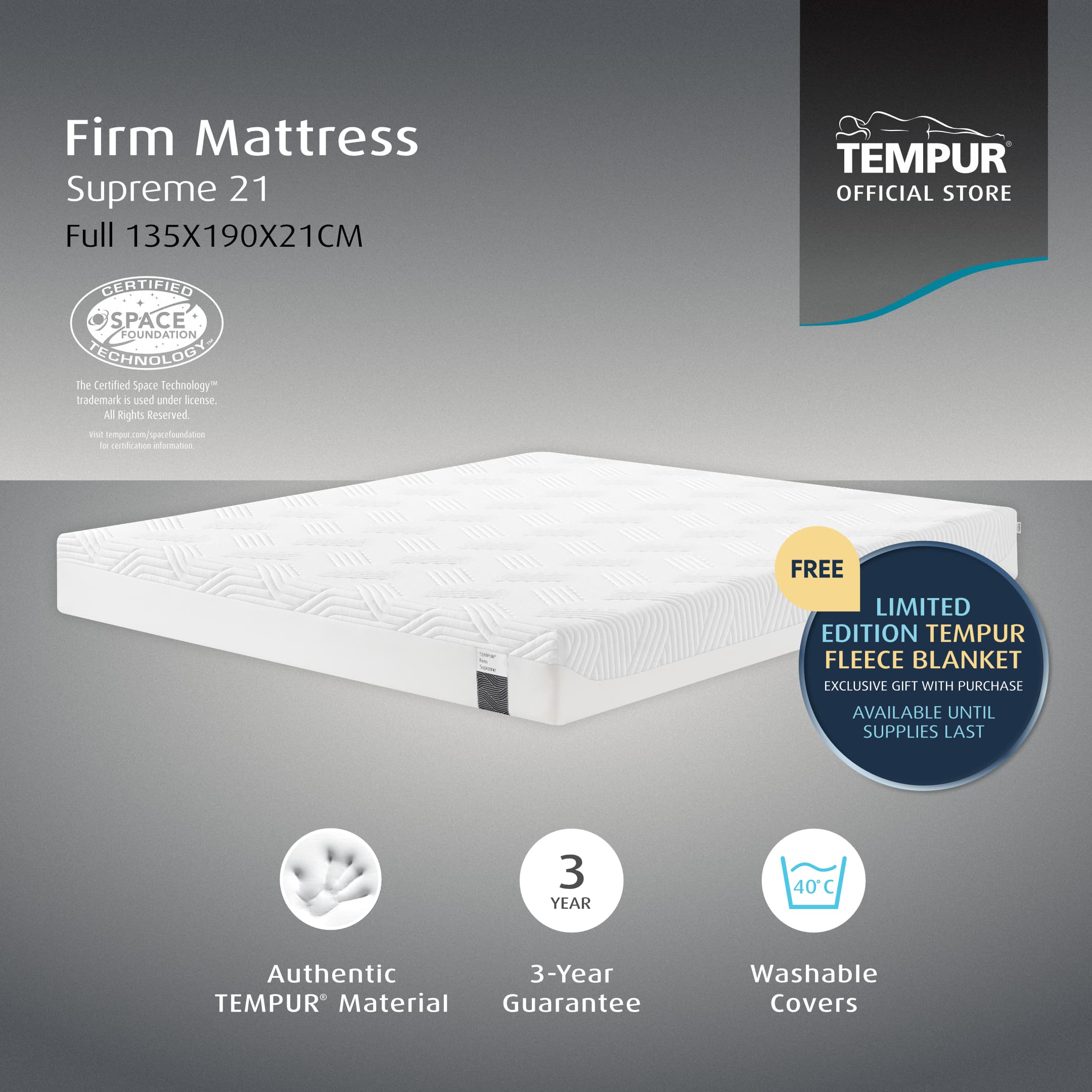 Tempur Firm Supreme 21 Mattress