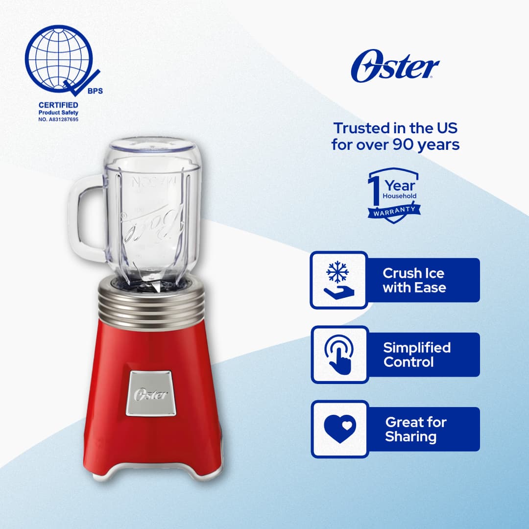 Ball Mason Jar Blender - Red