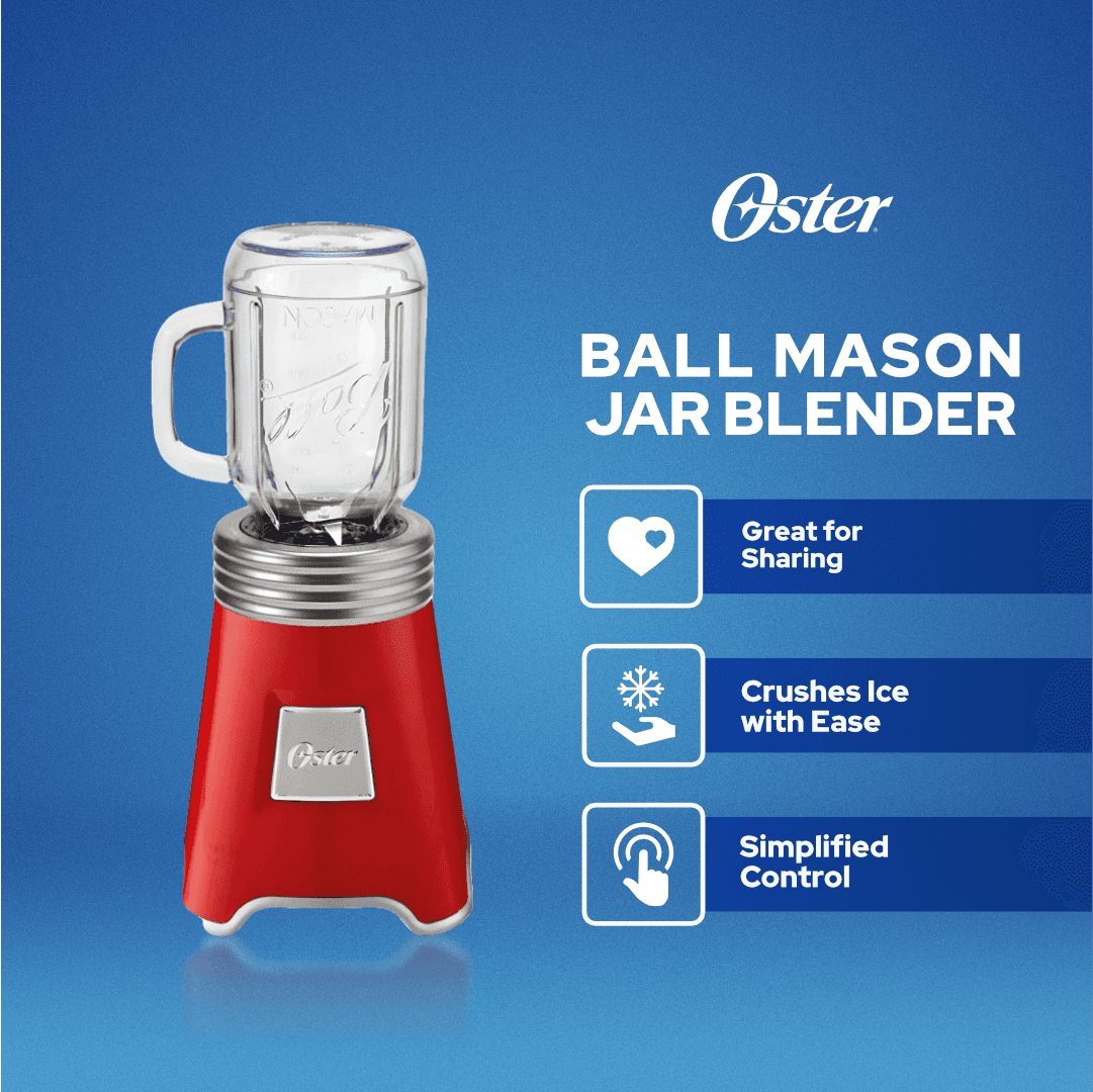 Ball Mason Jar Blender - Red - Lorikeet